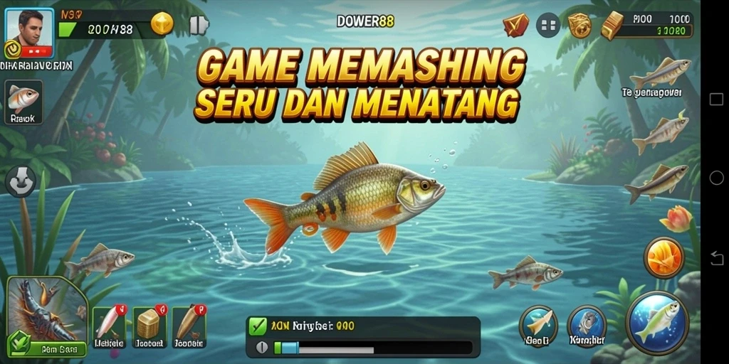 Tangkapan besar di DOWER88, tampilan gameplay yang mengesankan.