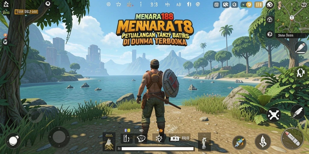 Screenshot gameplay <strong>MENARA188</strong> menampilkan petualangan di dunia terbuka.