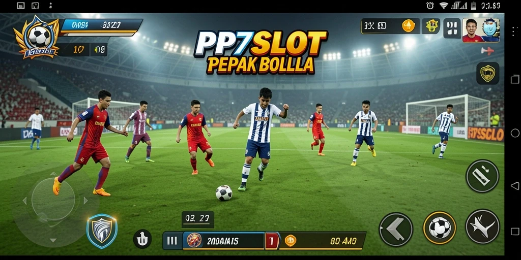 Tampilan gameplay menarik dari PP7SLOT dengan aksi sepak bola seru.
