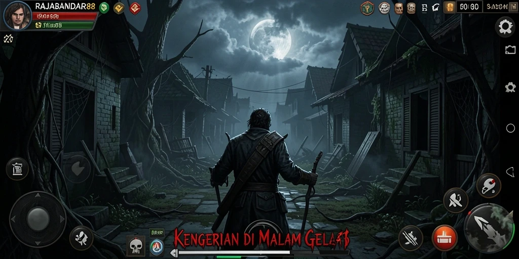 Tampilan mencekam dari gameplay RAJABANDAR88 yang penuh ketegangan.
