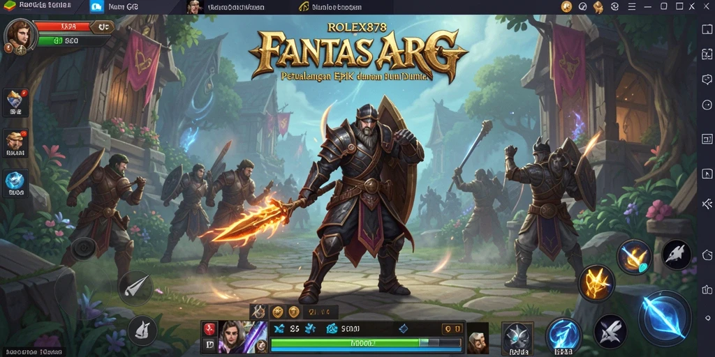Tampilan grafis menawan dari gameplay ARPG ROLEX878.