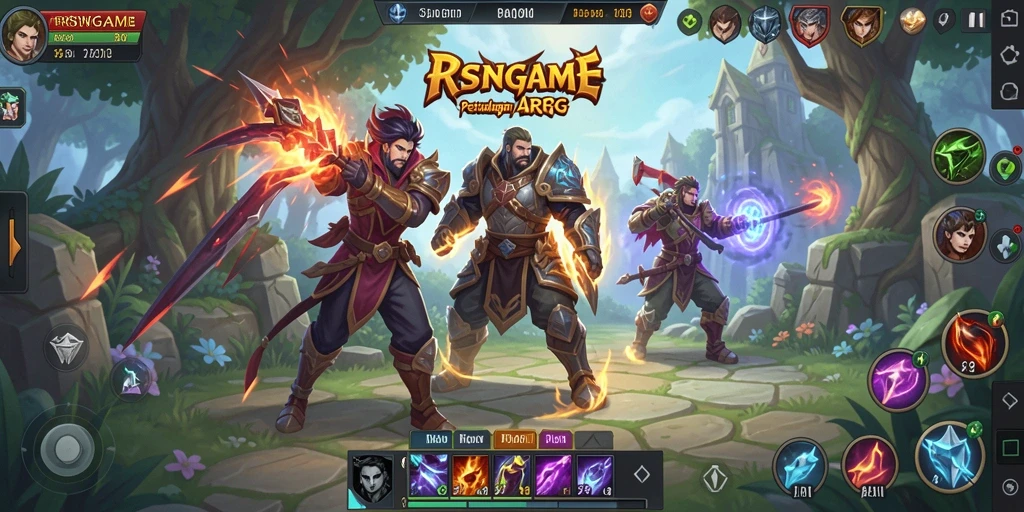Screenshot RSNGAME menampilkan aksi seru dalam pertempuran ARPG.