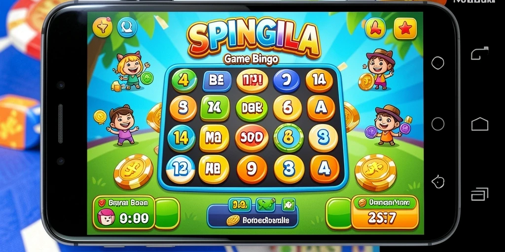 Tampilan gameplay SPINGILA yang menarik dan penuh warna.