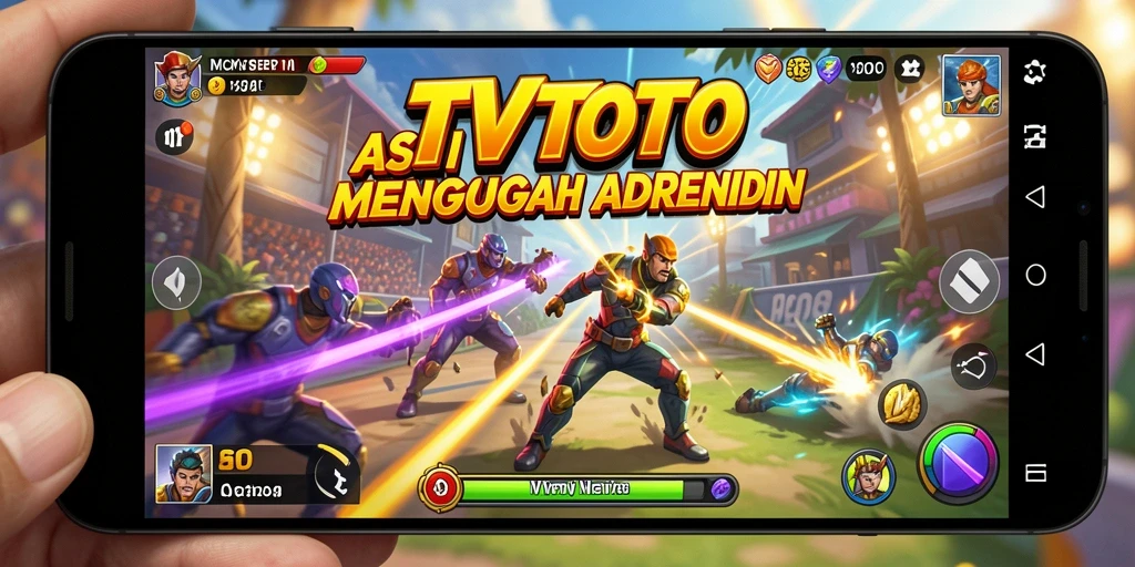 Tampilan gameplay seru dengan aksi cepat di TVTOTO.