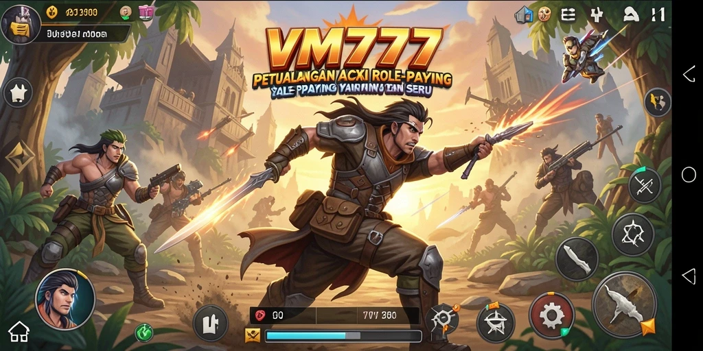 Screenshot dari gameplay VM777 yang menampilkan aksi seru dalam petualangan ARPG.