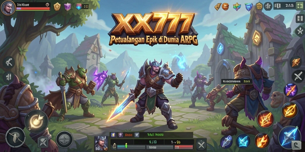 Tampilan gameplay <strong>XXX777</strong> yang seru dan menantang dalam pertempuran ARPG.