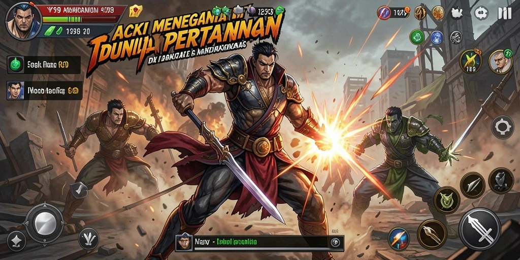 Tampilan gameplay Y89 dengan aksi mendebarkan dan pertarungan intens.